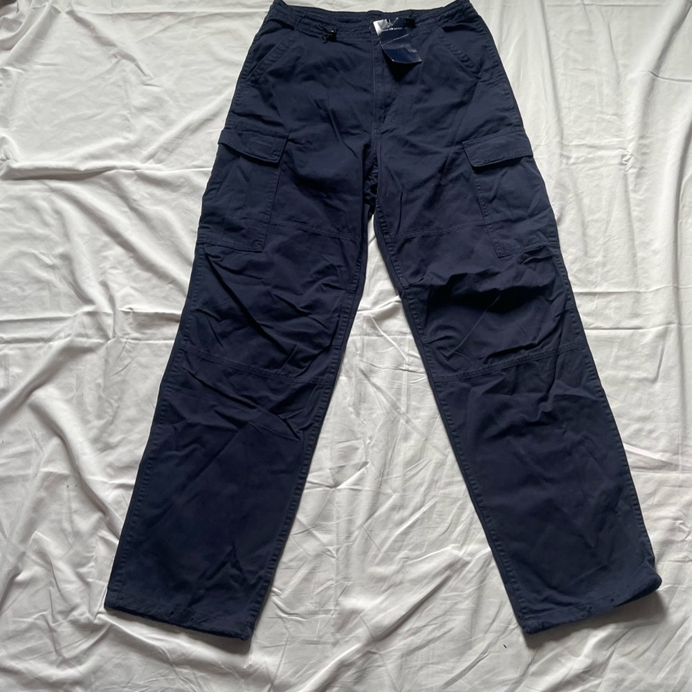 Brandy Melville Dark Blue Draw String Cargo Pants M